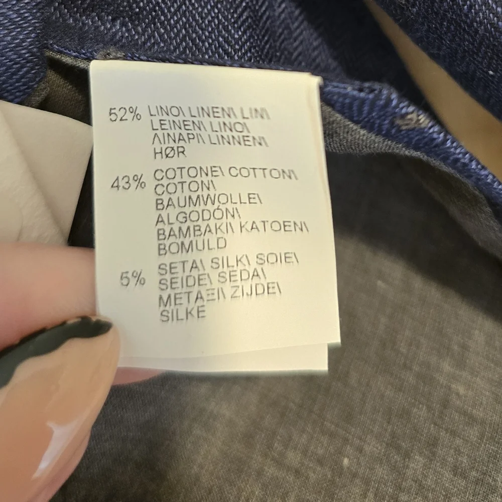 Brunello Cucinelli Linen Blend Neck Tie NWT
